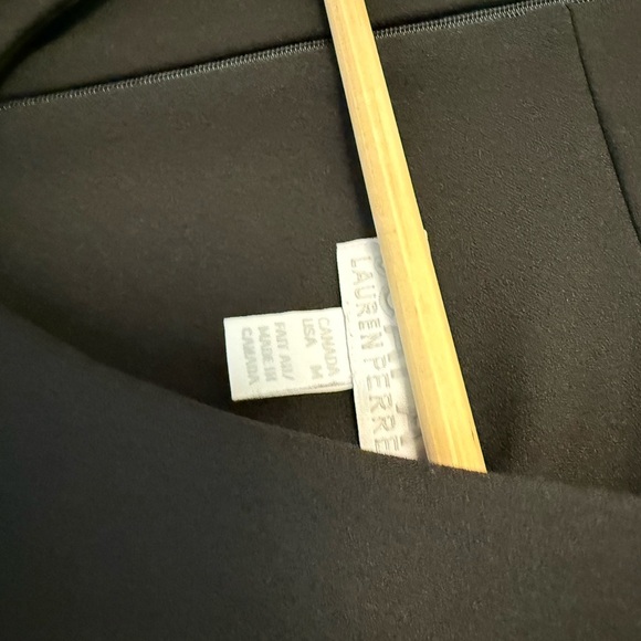 Scapa Lauren Perre M Asymmetrical shoulder Black Dress EUC vintage - Picture 11 of 14